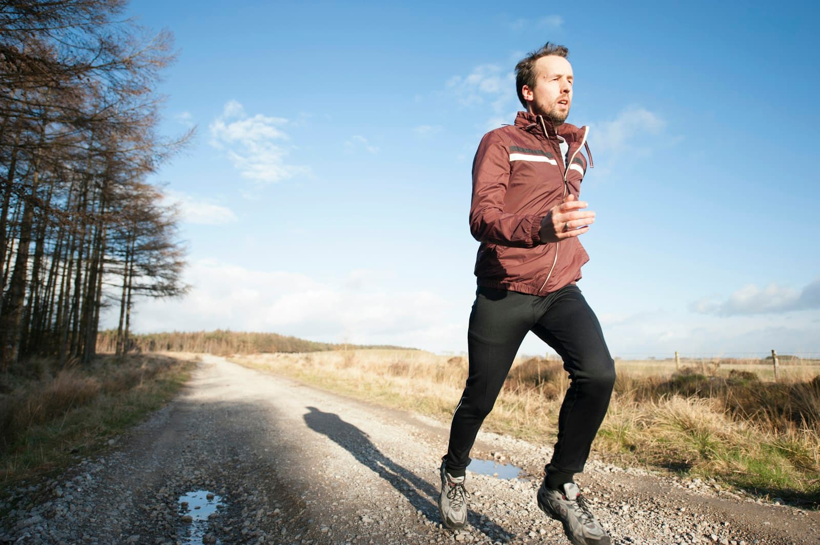 A person running outdoors, living the result of an optimized BioStack